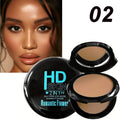 2 in 1 Double Layer Powder Concealer Full Coverage Long Lasting Oil Control Waterproof Makeup with Puff for Daily Use Quake 02