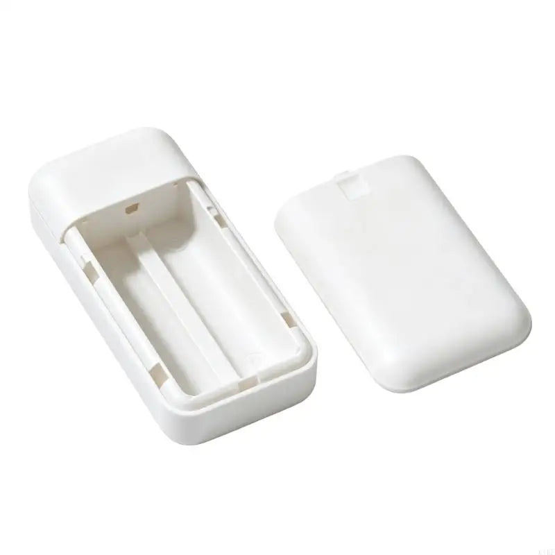 DIY Powerbank Case for 2PCS 18650 Batteries Box Plastic Housing with Secure Lock Shell for Easy Battery Replacement K1KF Quake White CN
