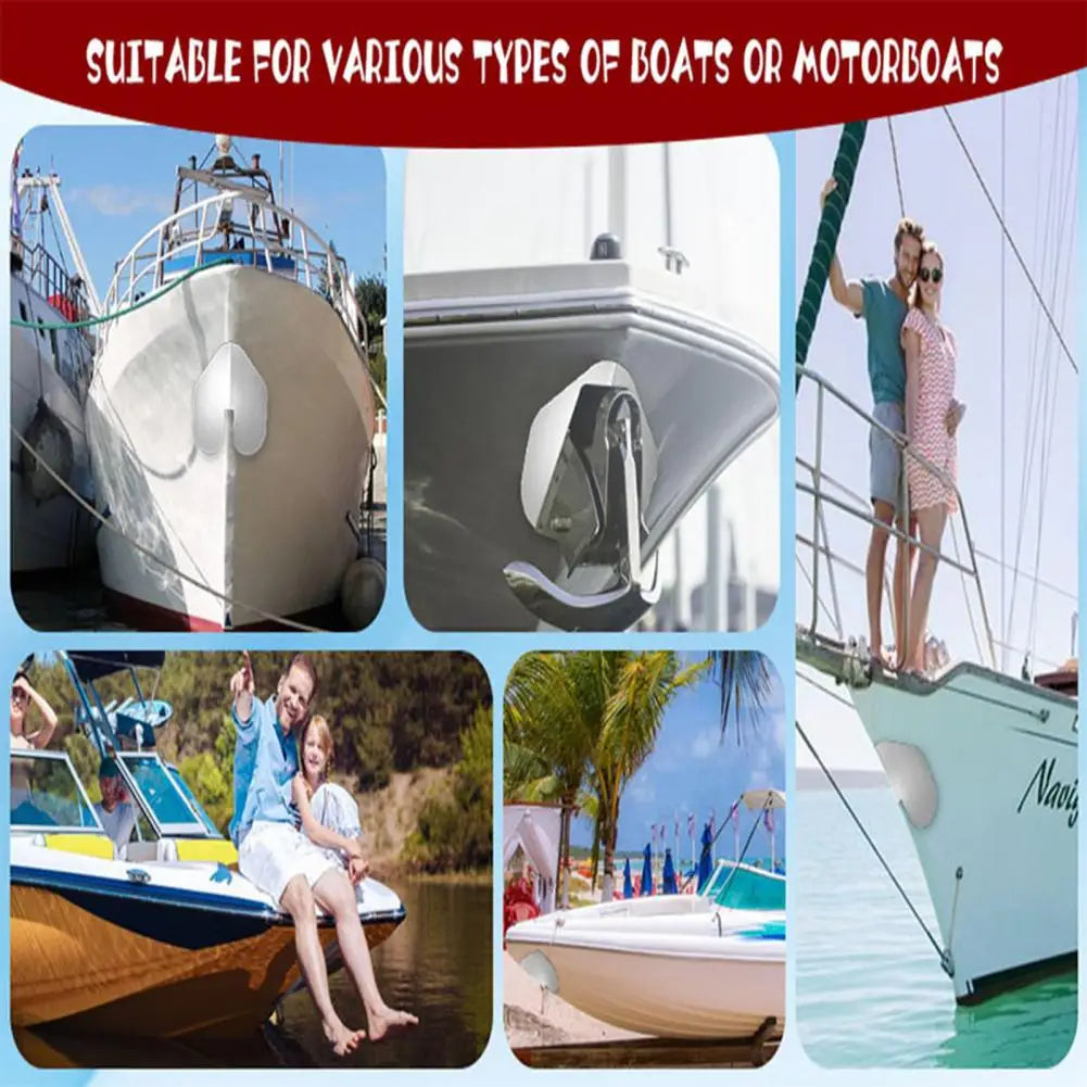 2Pcs Stainless Steel Boat Bow Protector Bow Keel Guard Protects from Wear And Scratches Boat Protection Kit Quake