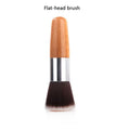 1PCS Professional Makeup brushes Bamboo Handle Powder Concealer Liquid Foundation Makeup Tools Beauty Cosmetics Brusher Quake Short flat brush