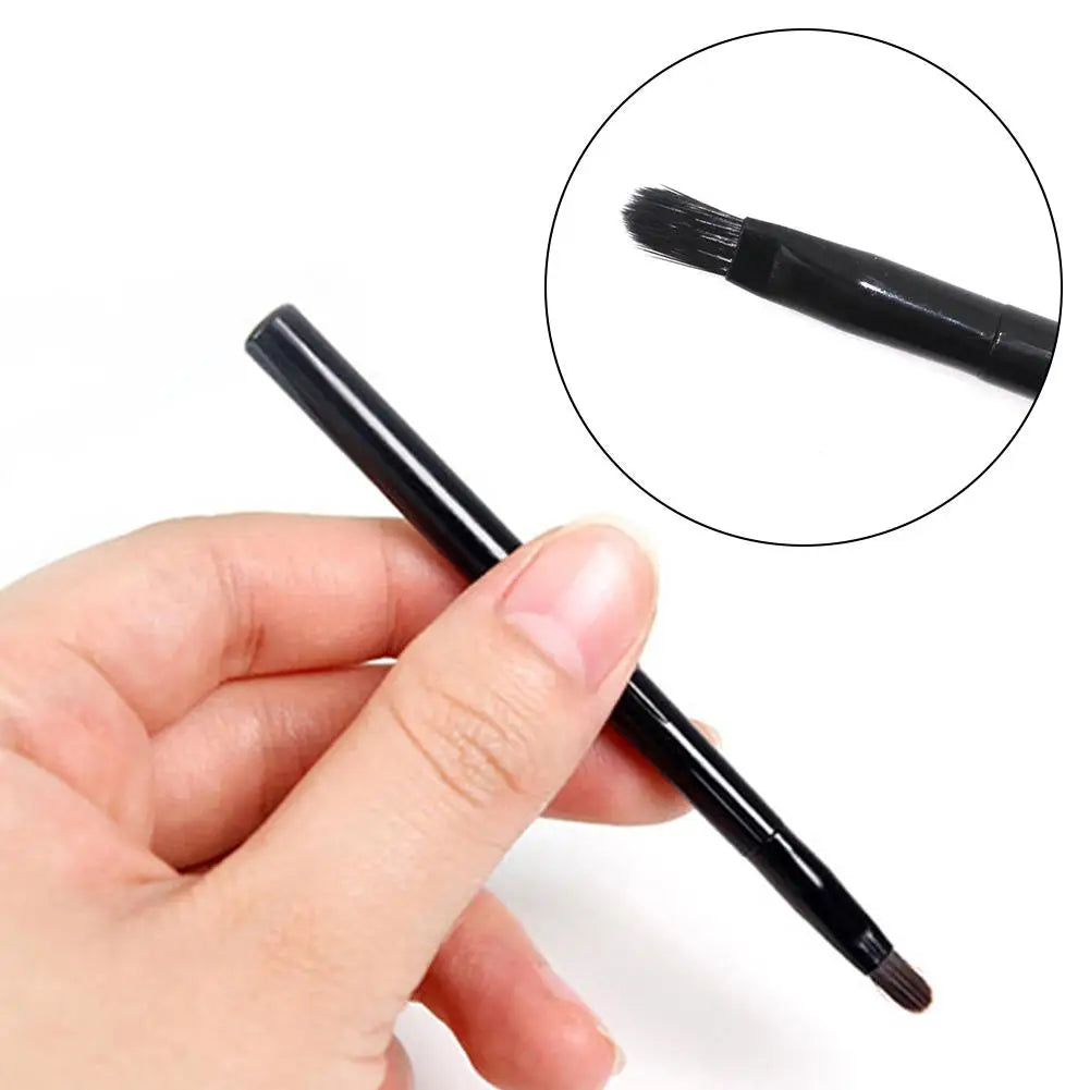 Makeup Lip Brushes Lipliner brushes Black with Cap Retractable Lipstick Brush Travel Portable lip scrub brush Gloss Makeup Brush Quake