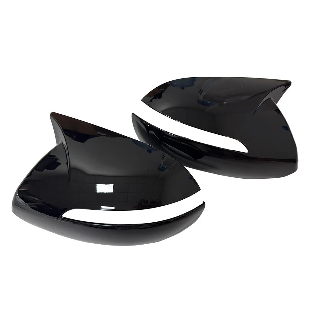 For Kia Sportage KX5 2011-2015 Car Sticker Rearview Side Mirror Cover Wing Cap Exterior Case Trim Accessories Vehicle Decoration Quake Glossy Black