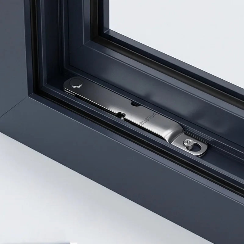 Stainless Steel Window Support Connection Limiter Window Hook Latches with Screws Adjustable Window Strut Limiter Safety Lock Quake