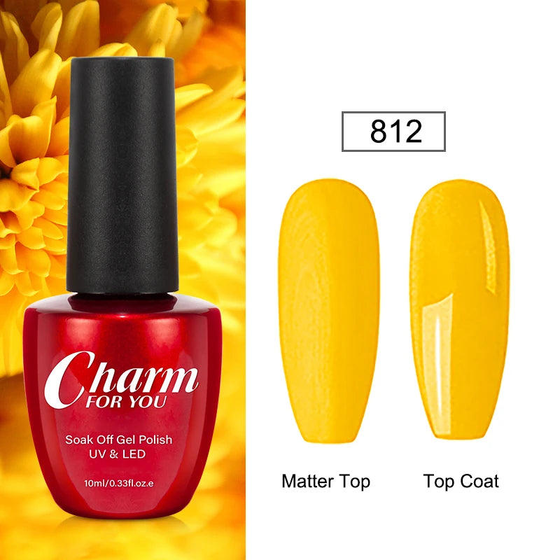23 Color Gel Nail Polish 3 IN 1 One Step Summer Color Gel Varnish Semi Permanent UV/LED Soak Off Manicure Nail Art Gel Lacquer Quake 812