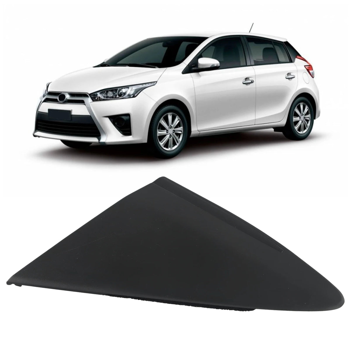 Easy To Use Car Exterior Left Mirror Pillar Trim Left Mirror Trim ABS Material Black Color OEM Number 60118-0D190 Quake A