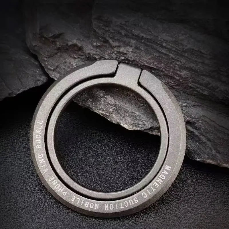 2025New Magnetic Phone Ring Holder for MagSafe Accessories Adjustable Finger Ring Support Bracket For Magnet Case for IPhone Quake GRAY
