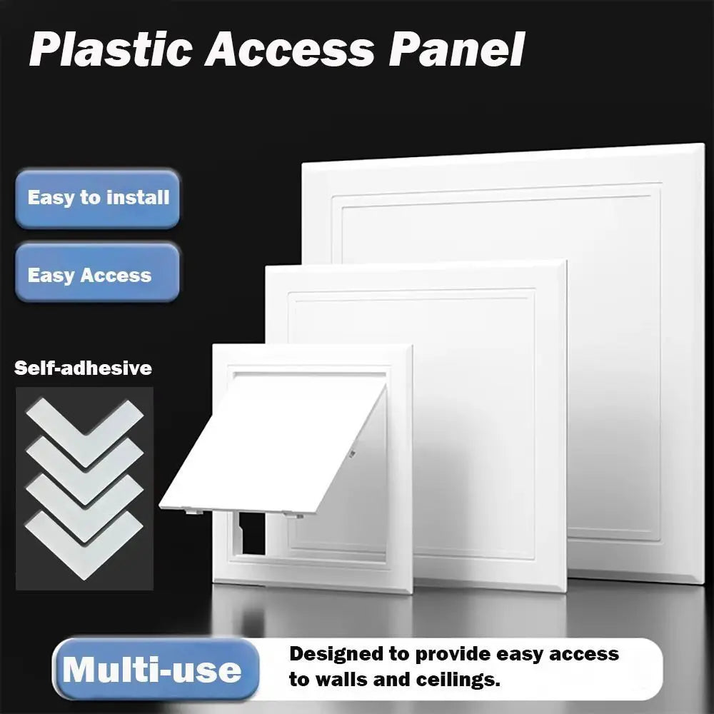 Universal White Access Panel Door Plastic Removable Inspection Hole Opening Flap Cover Plate Doors Wall Ceiling Quake