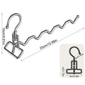 1Pcs Portable Clothes Drying Rack Foldable Clothes Hanger Travel Hotel Wardrobe Drawer Door Mounted Punch-free Cloth Drying Rack Quake Fold Silver
