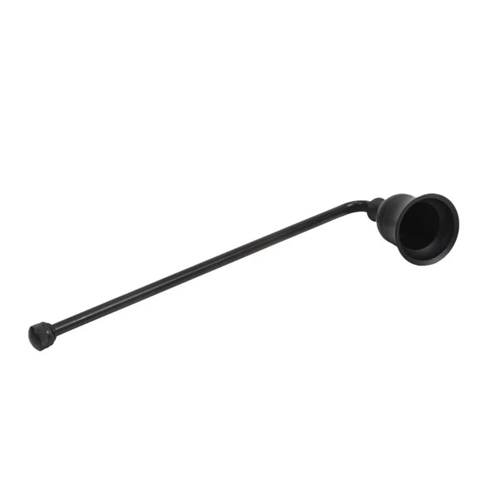 Luxury Bell Shaped Candle Wick Trimmer Long Handle Turn Off Extinguisher Flame Snuffer Wick Cover Home Quake Short Handle Black