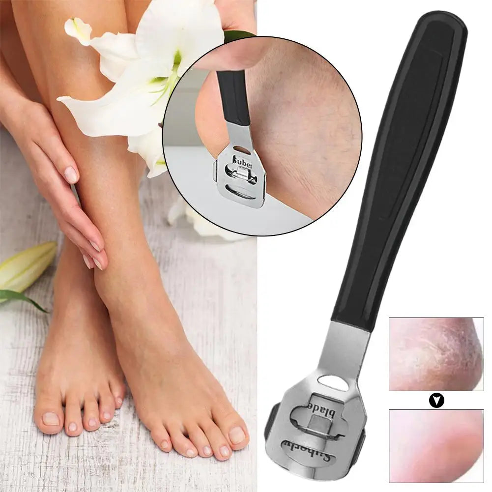 Stainless Steel Callus Shaver Remover with Blade, Pedicure Razor for Feet & Hands Foot Razor Callus Removal Callus Blade Remover Quake