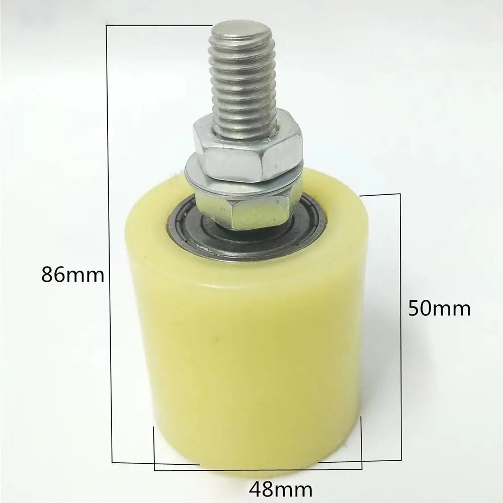Durable Nylon Slide Gate Guide Roller Plastic Double Bearing Gate Assembly Support Thickened Bearing Guiding Wheels Sliding Gate Quake 3