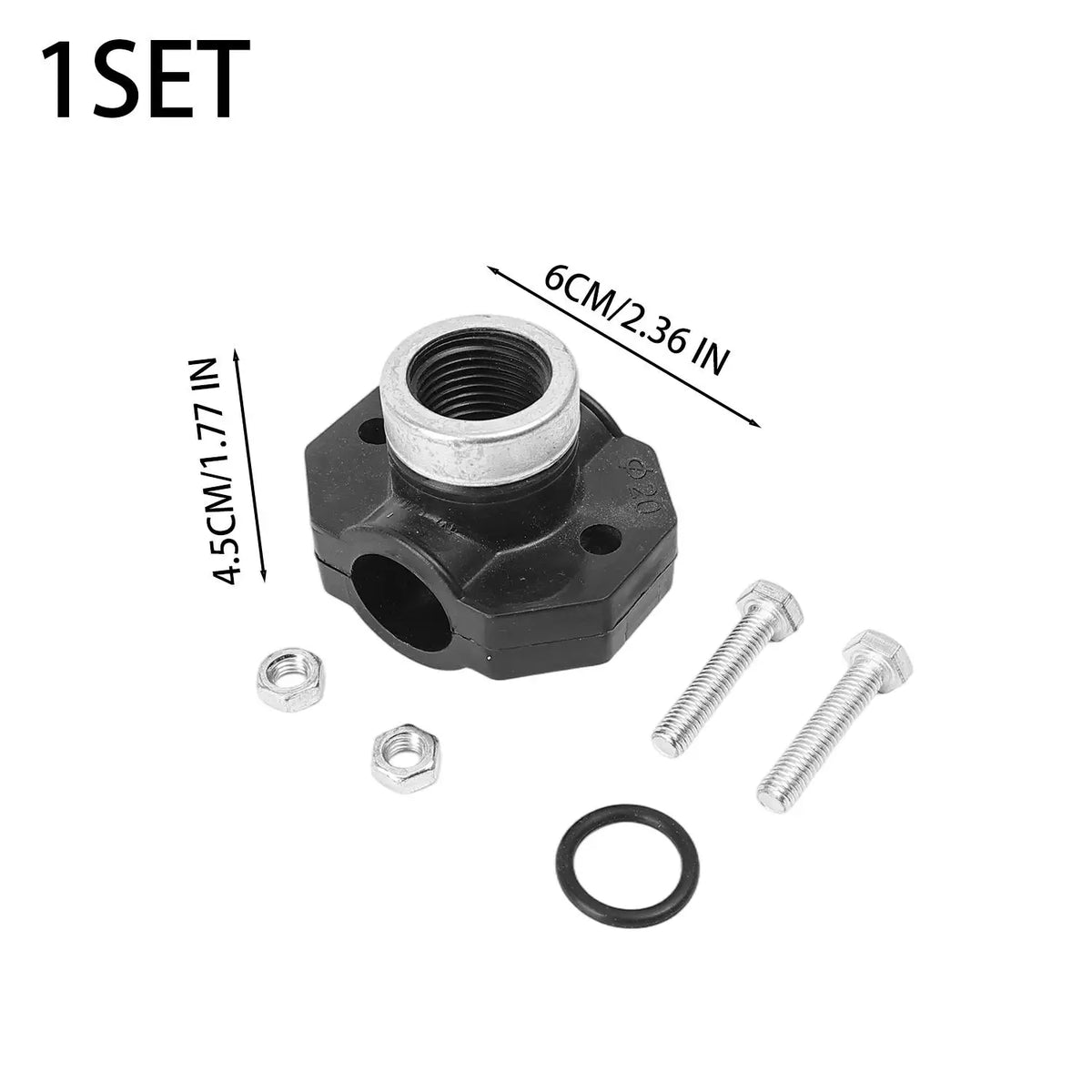 Female Thread PE Water Pipe Connector Kit Professional Pipe Water Splitter Leak-Proof Garden Water Pipe Repairing Tee Connectors Quake 20-20