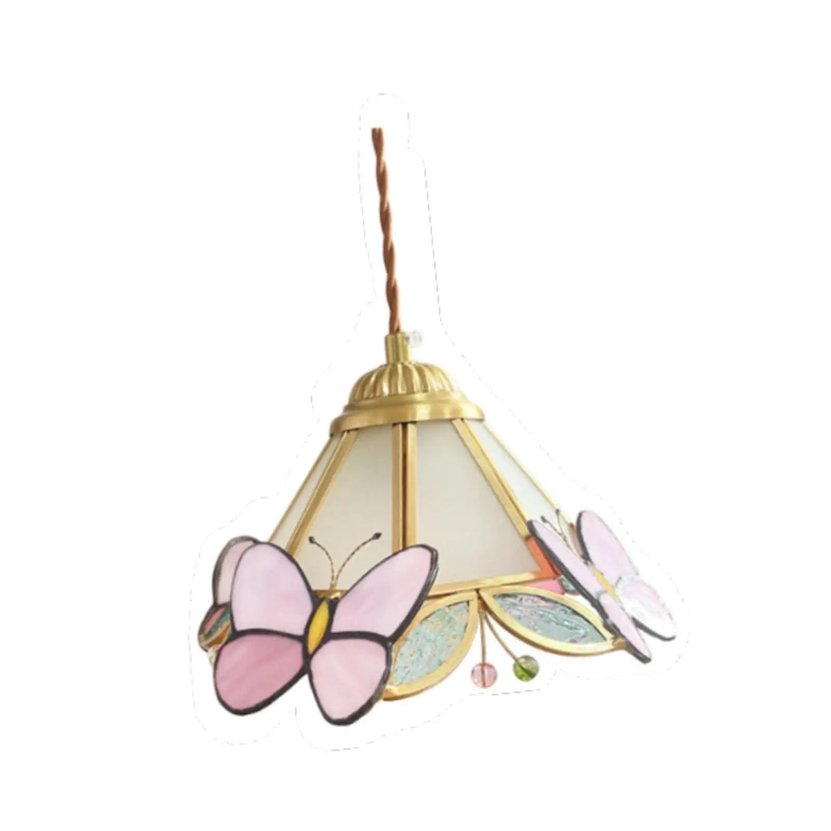 Pendant Lamp Ceiling Lamp Aesthetic Sturdy Creative Stained Glass Lamp Retro for Indoor Entryway Living Room Ceiling Ornament Quake
