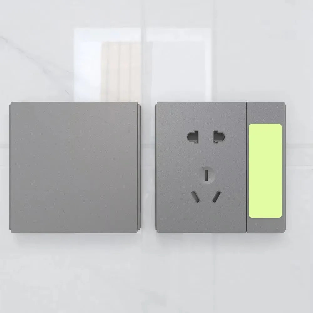 Self-adhesive Night Glowing Switch Sticker Blank Luminous Switch Stickers Bedroom Wall Decal Labels Home Decoration Stickers Quake