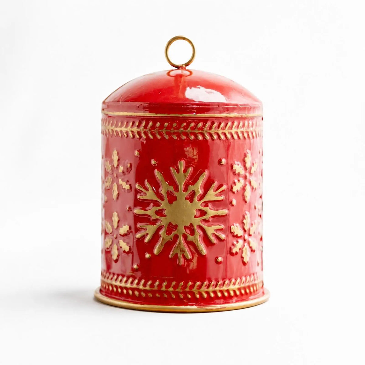 Snowflake Bell Ornament Festive Christmas Bells Cylindrical Iron Bell Lightweight for Wreath, Shop Window Quake