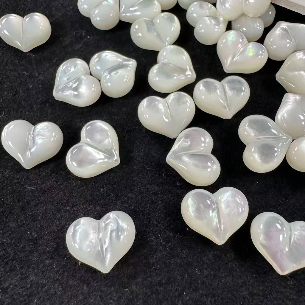 5Pcs The Mother Of Pearl Shell Vertical Hole Loose Beads 10X12mm For Jewelry Making DIY Earrings Necklace Accessory Quake