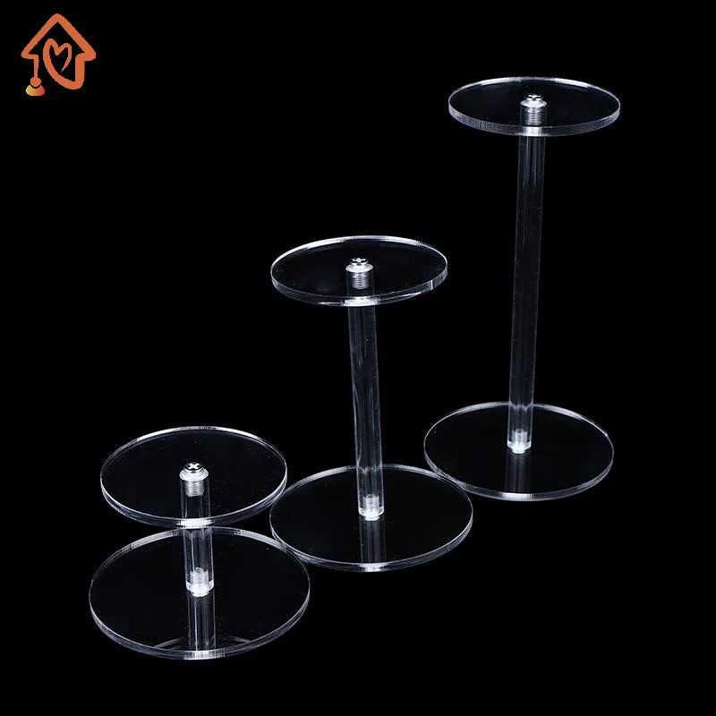 1PCS Transparent Frame Round Jewelry Blind Box Display Stand Acrylic Clear Bracelet Organizer Shelf Jewelry Storage Rack Quake