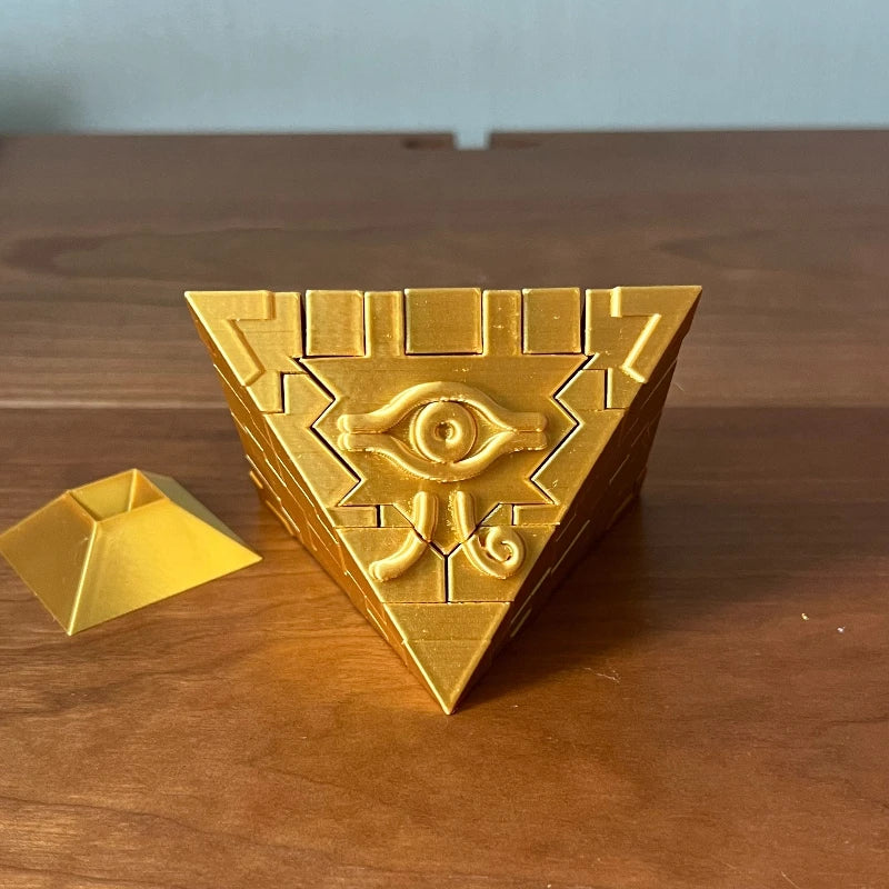 New 3D Printed Eco-friendly Resin Yu-Gi-Oh Millennium Puzzle Assembly Model Kit Desktop Ornament Pendant Keychain Anime Gift Toy Quake