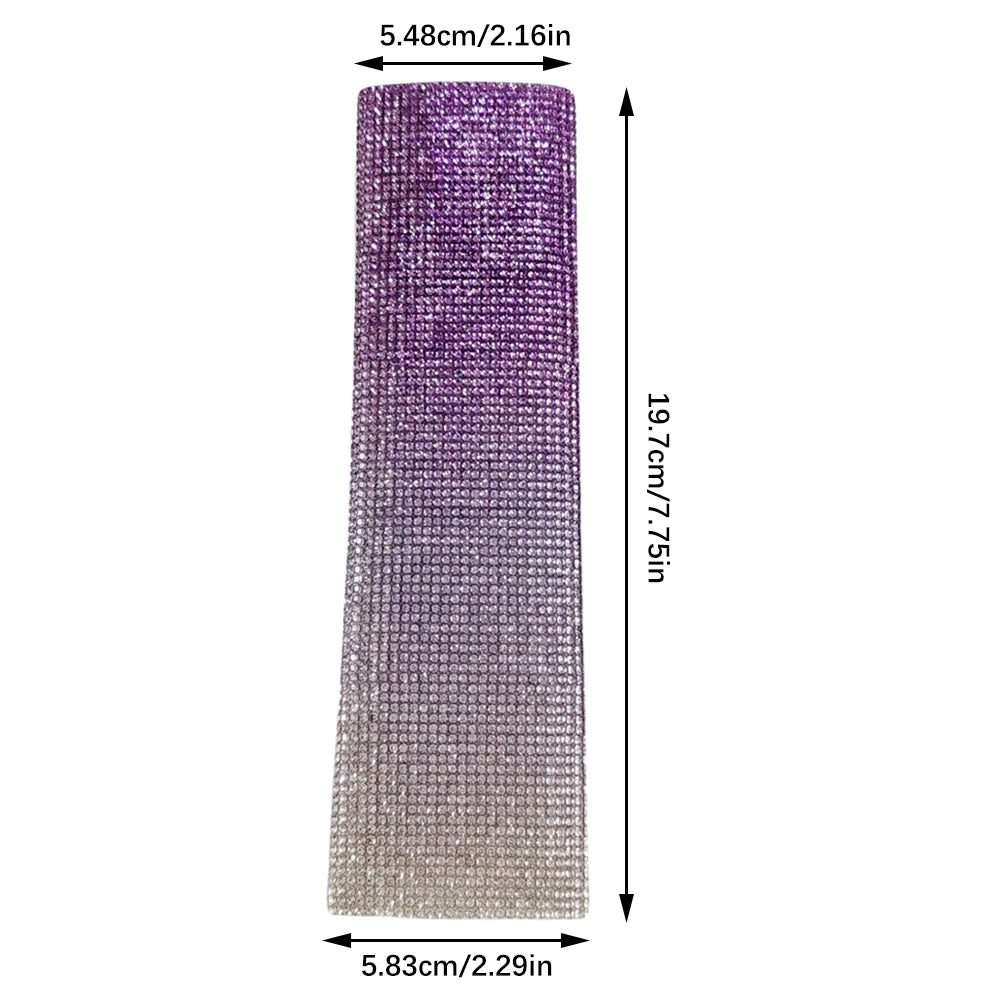 New Rhinestones Microphone Cover,Rhinestones Mic Handle Sleeve, Wireless Microphone Decorative Sleeve for Stage,Party,Wedding Quake