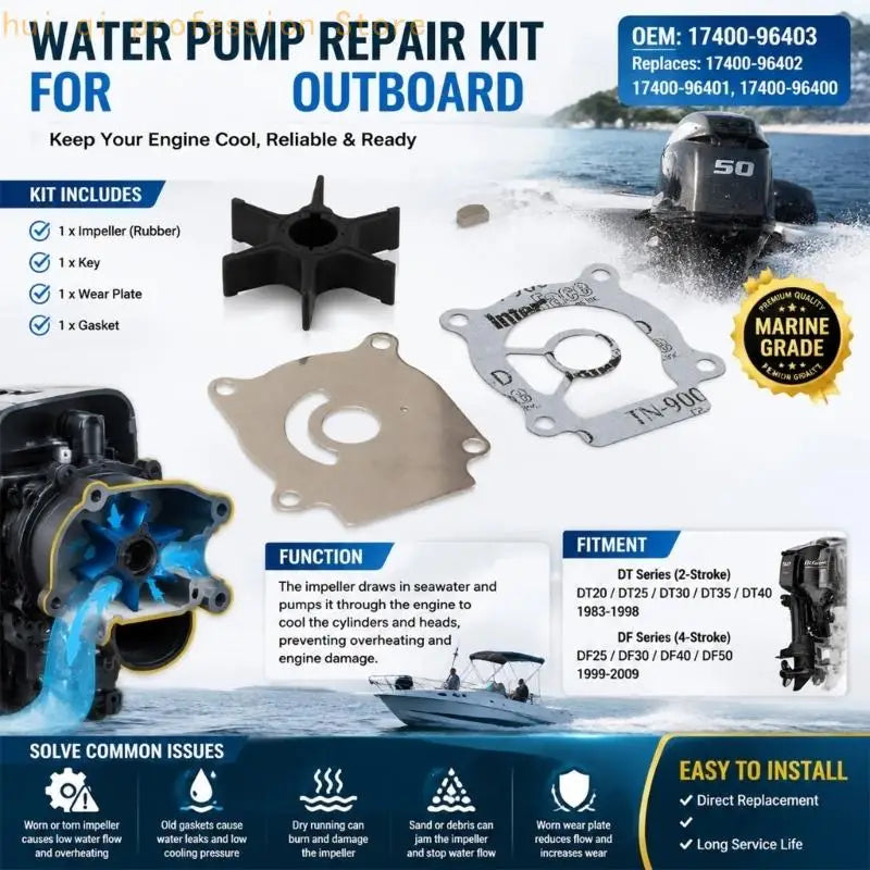 18-3242 Pump Repair Components with Part Number 17400-96403 17400-96401 H8WE Quake