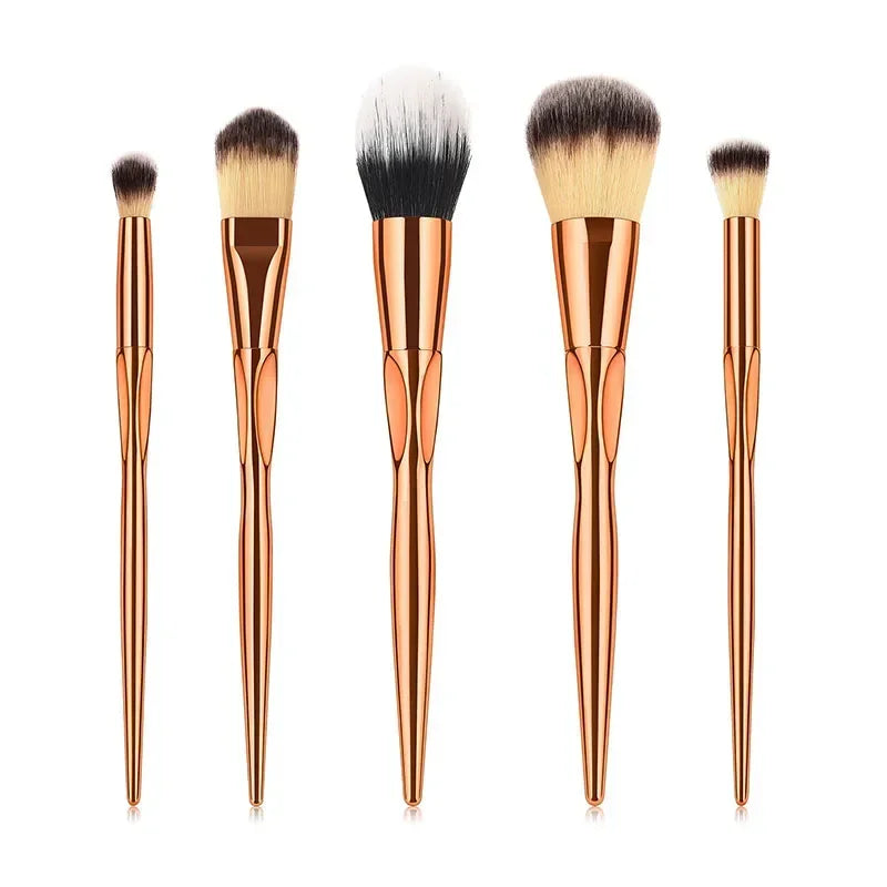 5Pcs Makeup Brushes Set Foundation Contour Powder Blushing Eye Face Blending Make up Brush Kit Cosmetic Tool Quake 5pcs