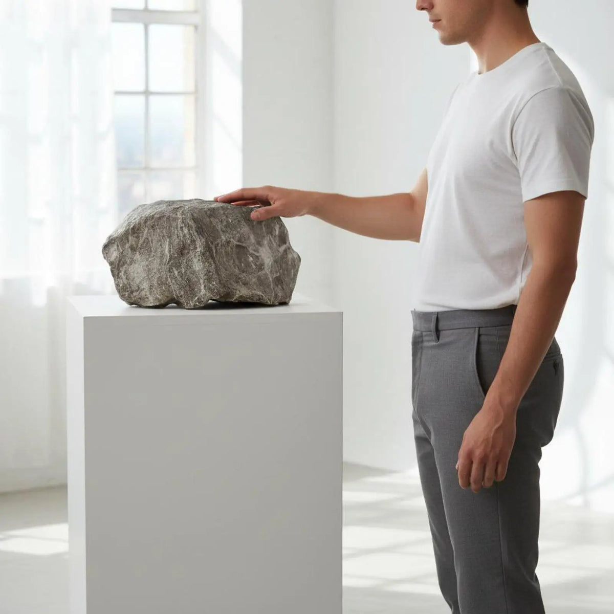 Lightweight Foam Rock Prop for Garden Display Artificial Stone Decor Photography Background Quake