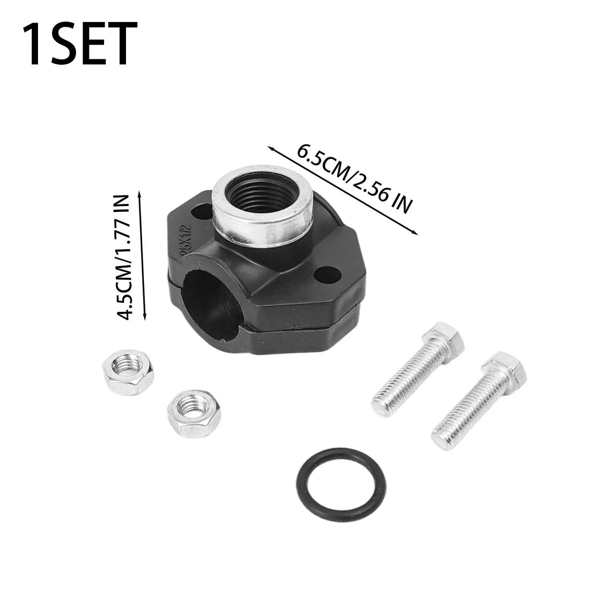 Female Thread PE Water Pipe Connector Kit Professional Pipe Water Splitter Leak-Proof Garden Water Pipe Repairing Tee Connectors Quake 20-25
