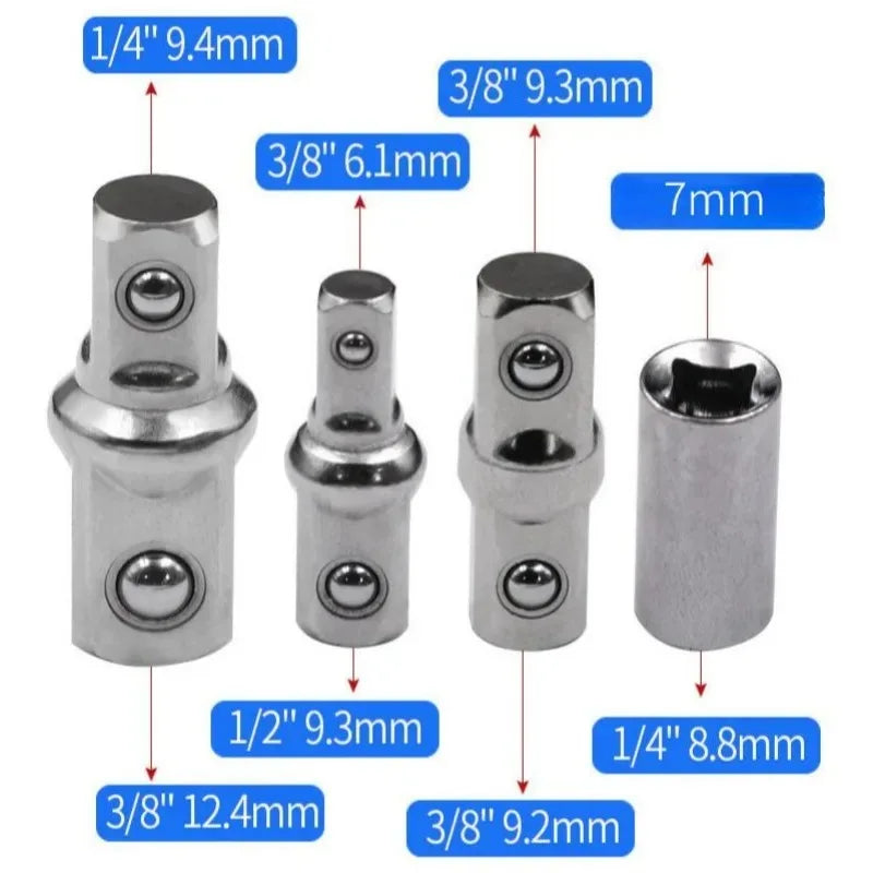 Compact Offset Extension Wrench Dual Purpose Multi Adapter Professional Impact Socket Ratchet Automotive Hand Tool Quake
