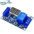 1 Channel 5V Relay 6-30V Relay Module OFF/ON Switch Trigger Time Delay Circuit Timer Cycle 999 minutes Adjustable XY-J02 Quake Micro USB