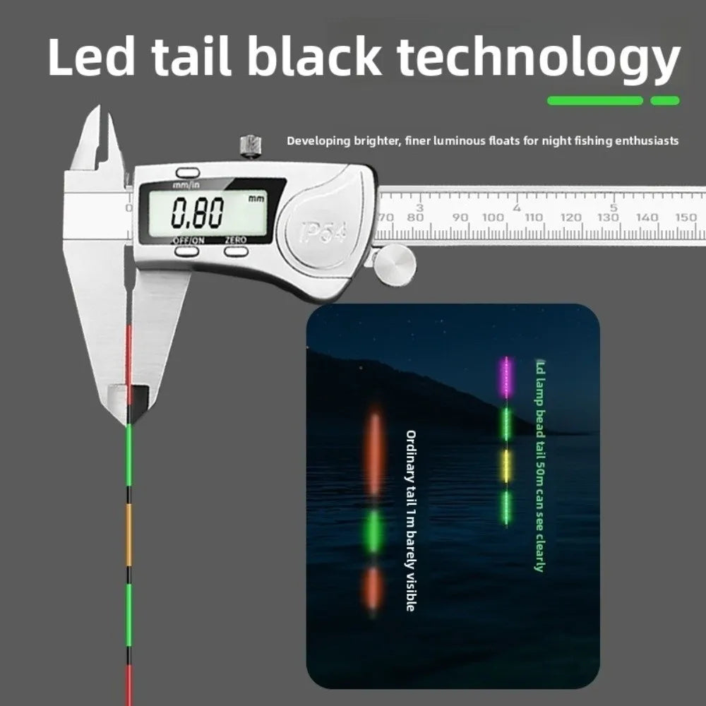 Super Bright LED Smart Float Top Luminous Ultra Sensitive Electronic Floats Smart Technology Electronic Design Fishing Buoy Quake