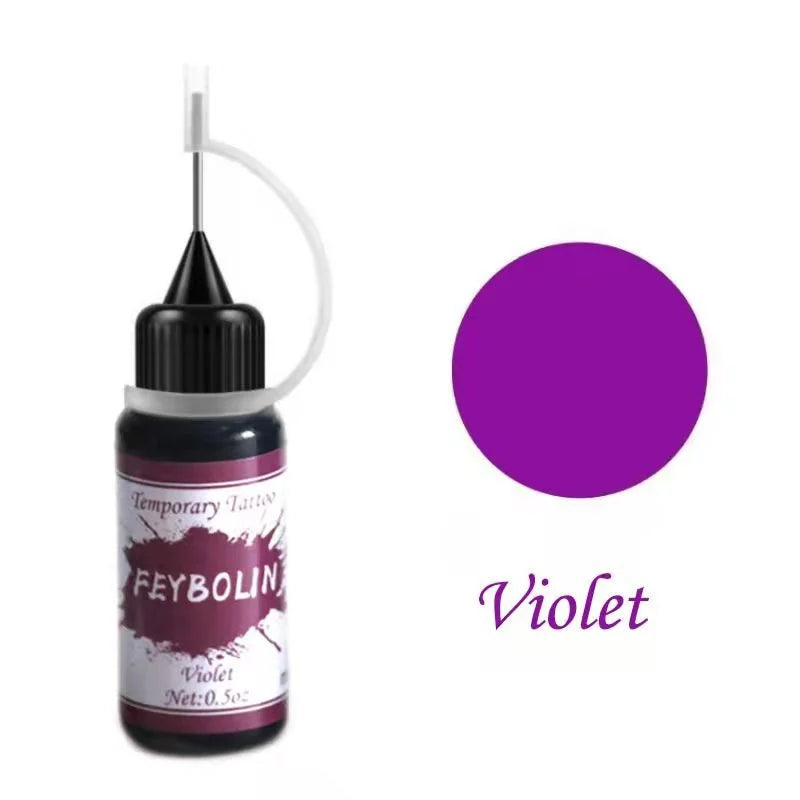 Colored Tattoo Juice Cream Tattoo Cream Juice-Temporary Body Art Painting Cream for Longlasting and Vibrant DIY Painless Tattoos Quake Violet