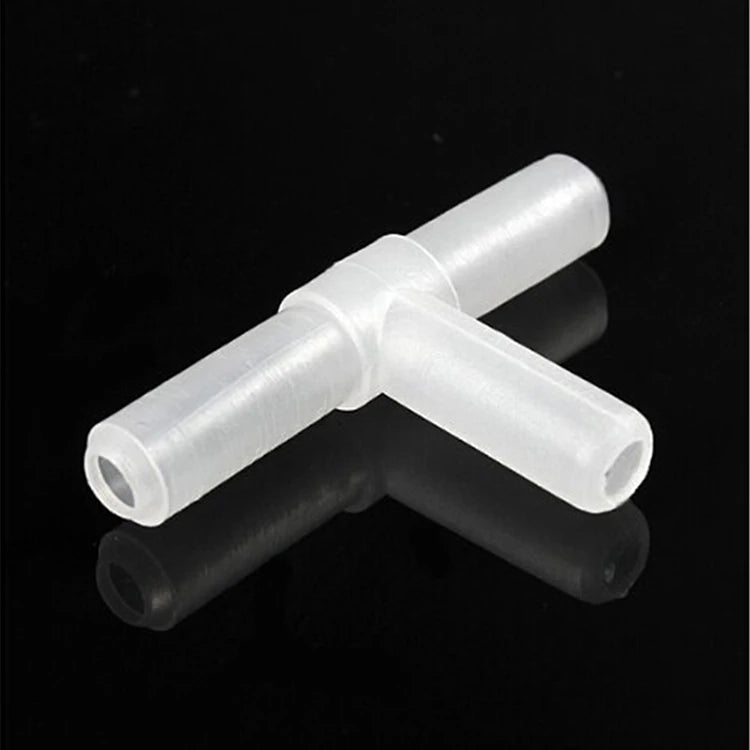 10/100Pcs Plastic Aquarium Air Tee Joints T 3-Way Joints T-junction Fish Tank Air Pump Line Tubing Pipeline Connectors Quake 10Pcs