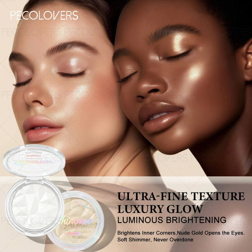 1PC Multi Functional High Disc, Champagne and White Silver Colors, Brightens The Face and Eyes, Waterproof and Sweat Proof Quake