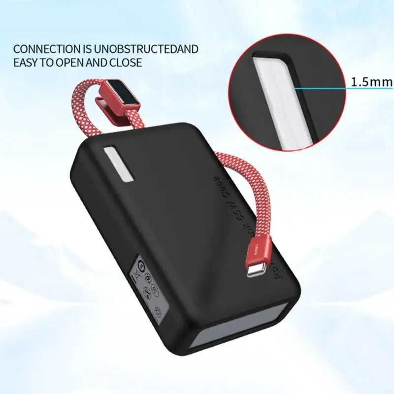 Soft Touches Powerbank Sleeve for 20000Mah 55W PB545 Powerbank Case, Protective Silicone Cover for Commuting K1KF Quake