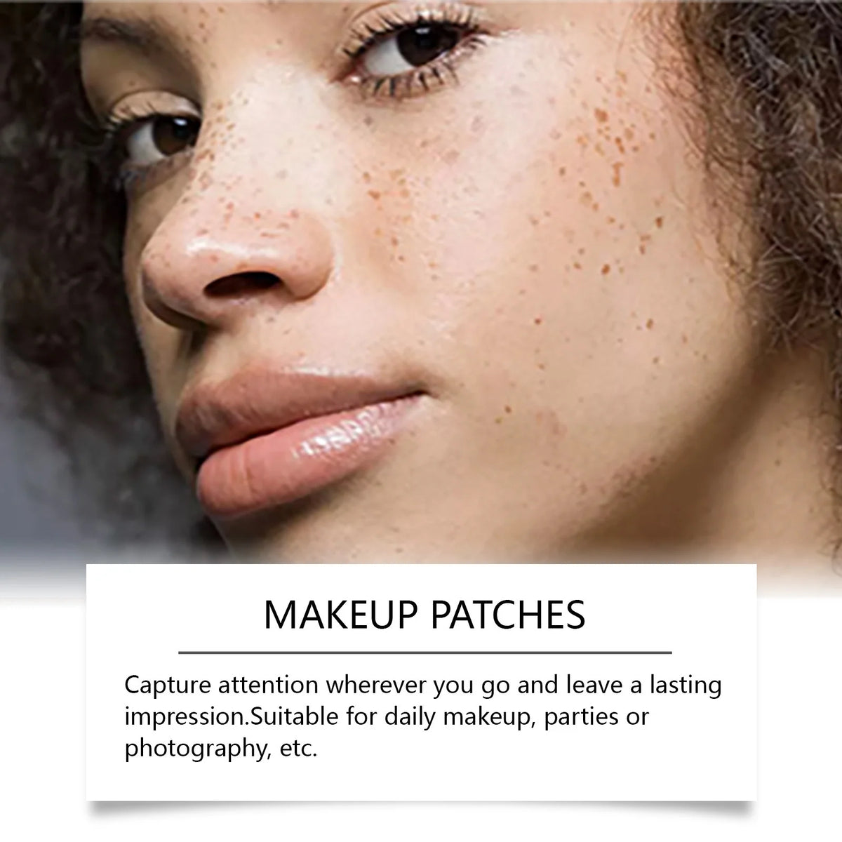 6 Pcs Waterproof Sweat-Proof Natural Freckles Simulation Makeup Stickers, Easy to Apply Temporary Tattoos, Create Perfect Skin Quake