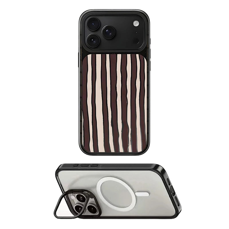 6092071 Impact Case - Mirror / Glaze Magnetic Cover: Compatible with IPhone 18 17 Pro Max 18Pro Quake stand (MagSafe) 3 for iPhone 18 Pro