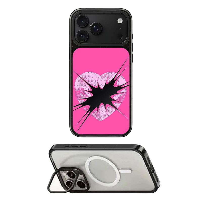 6092086 Impact Case - Mirror / Glaze Magnetic Cover: Compatible with IPhone 18 17 Pro Max 18Pro Quake stand (MagSafe) 7 for iPhone18 Pro Max