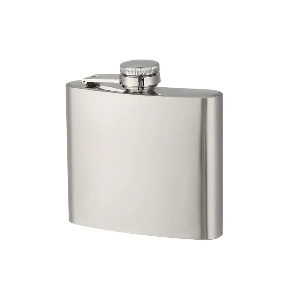 Stainless Steel Hip Flask Portable Liquor Flask Leakproof Drinking Bottle Alcohol Wine Whiskey Holder Drinkware Wedding Party Quake 5oz (140ml)