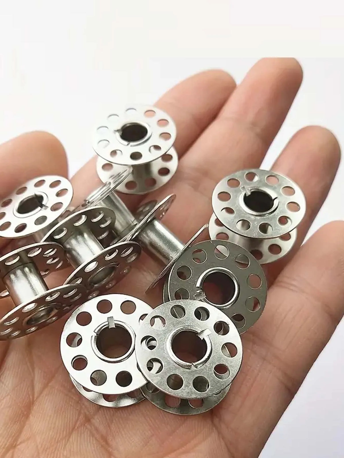 5/12/24PCS Durable Metal Construction for Brother Sewing Machine, Essential Sewing Craft Stainless Sewing Machine Bobbins Steel Quake