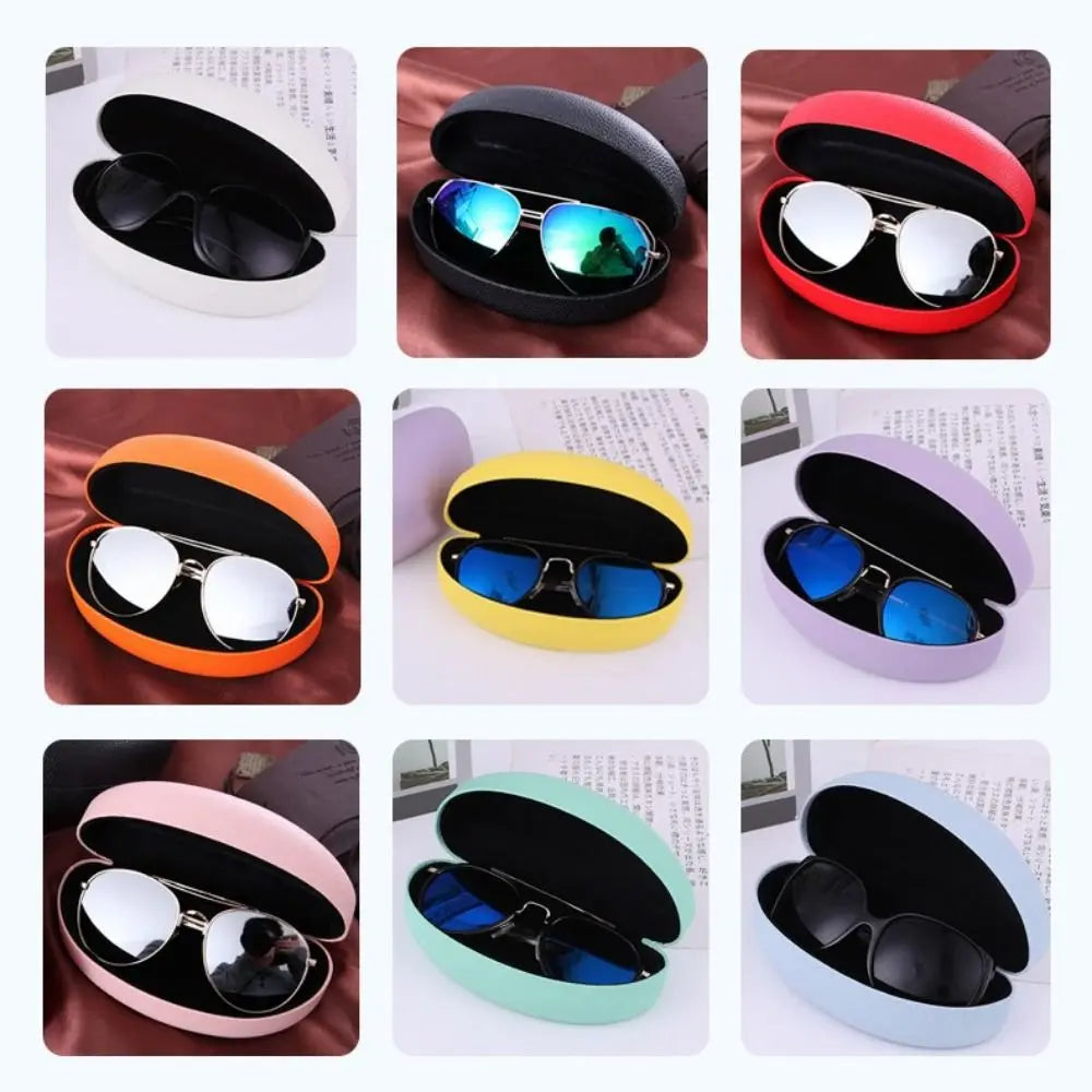 Fashion Men and Women Leather Iron Box Glasses Case Sunglasses Case Sunglasses Box Quake
