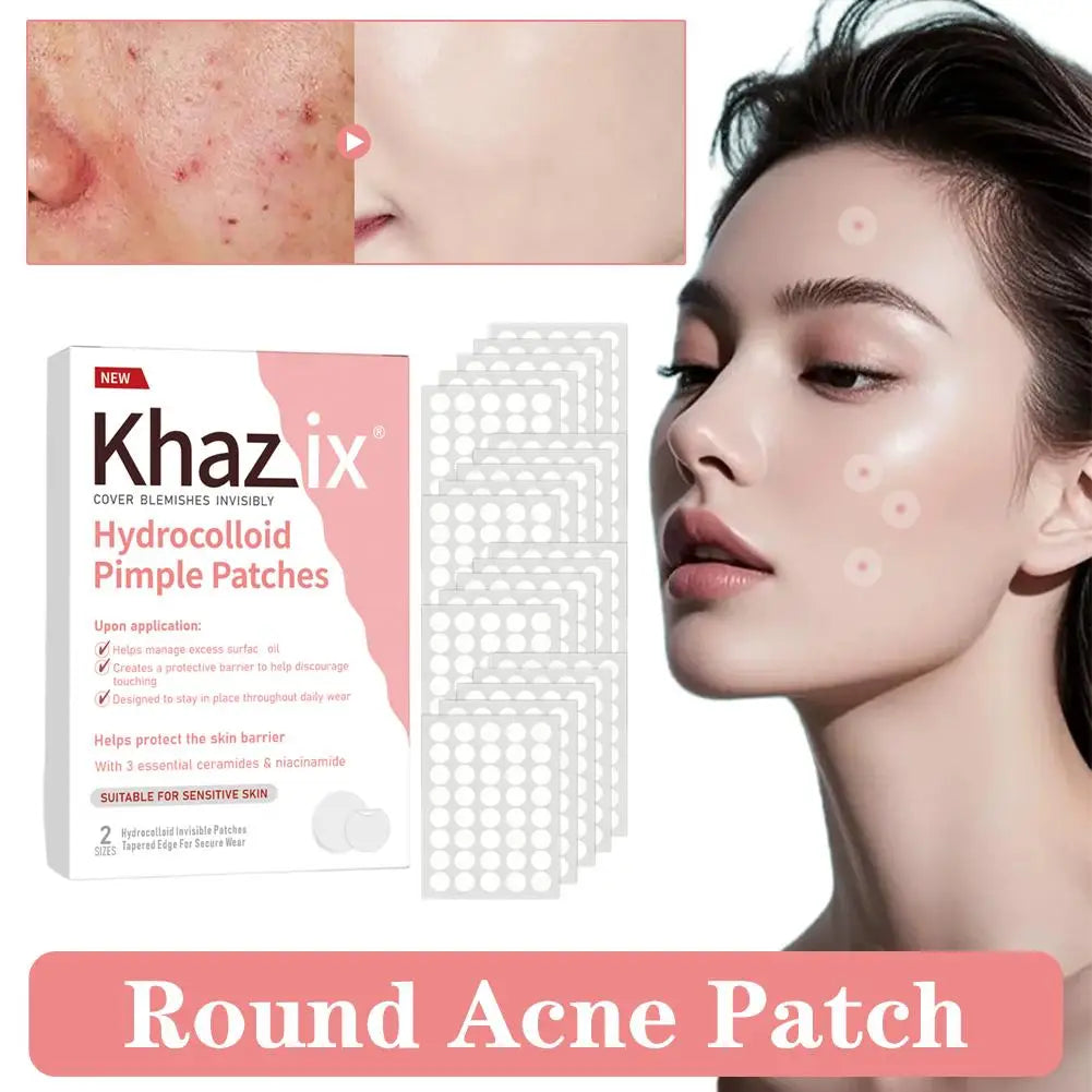 24/200/800pcs Acne Patches Skincare Stickers Circular Transparent Skin Tone Facial Spot Covering Makeup Tools for Clear Skin Quake