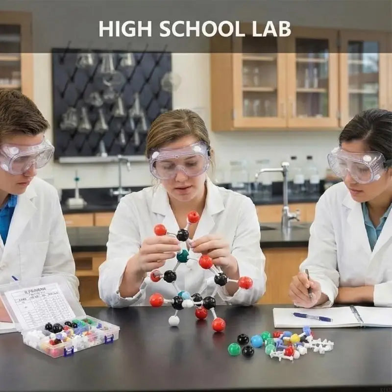 207Pcs Chemistry Molecular Model Set with 79 Atoms 110 Short and Long Bonds 18 Electron Clouds for Science Education K1KF Quake