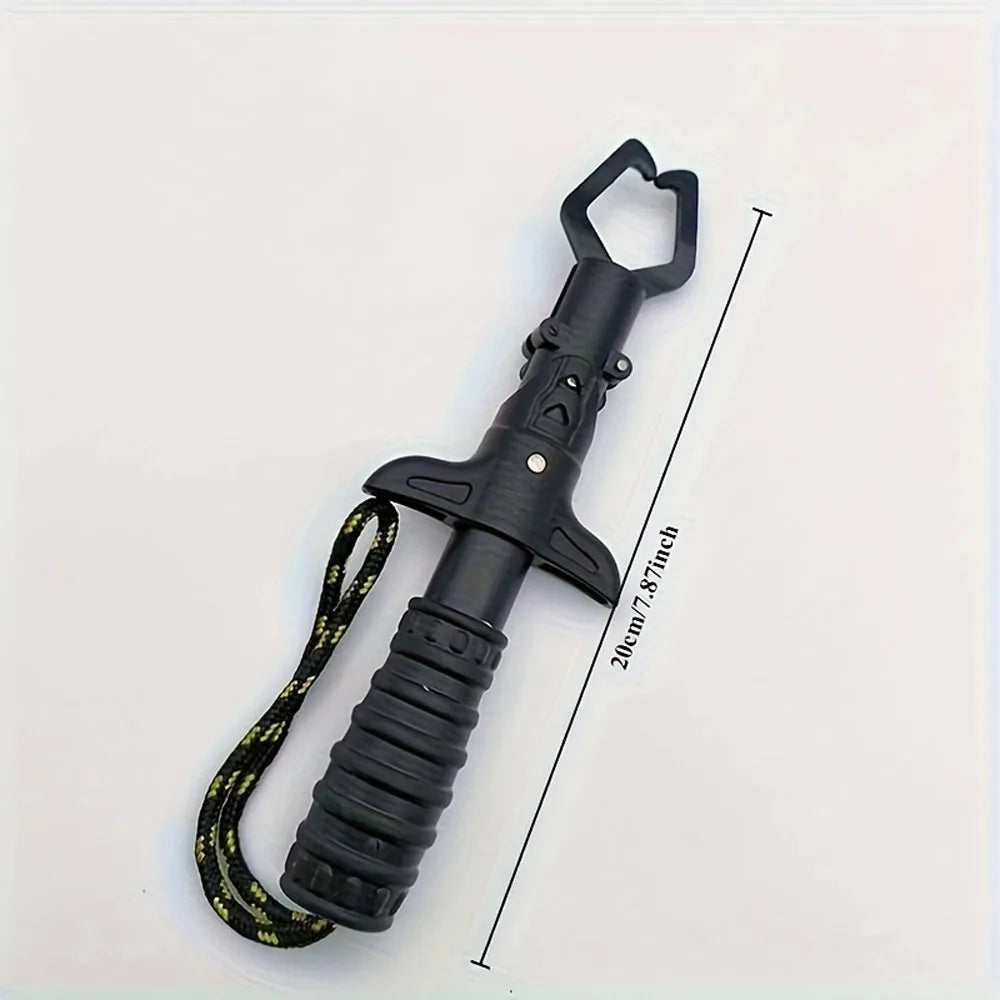 1pc Durable Stainless Steel Fish Lip Gripper - Compact Metal Fishing Pliers with Ergonomic Handle for Easy Catch & Release, Fish Quake