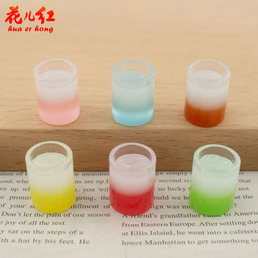 20Pcs Sweet 1:12 Dollhouse Miniature Simulation Summer Fruit DIY Tea Drink Models Tiny Figurines For Micro Scene Decor Accessory Quake