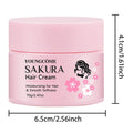 Cherry Blossom Flavor Hair Care Cream Hair Mask Improves Frizzy Tangled Hair Prevents Hair Breakage and Splitting 70g Quake 70g