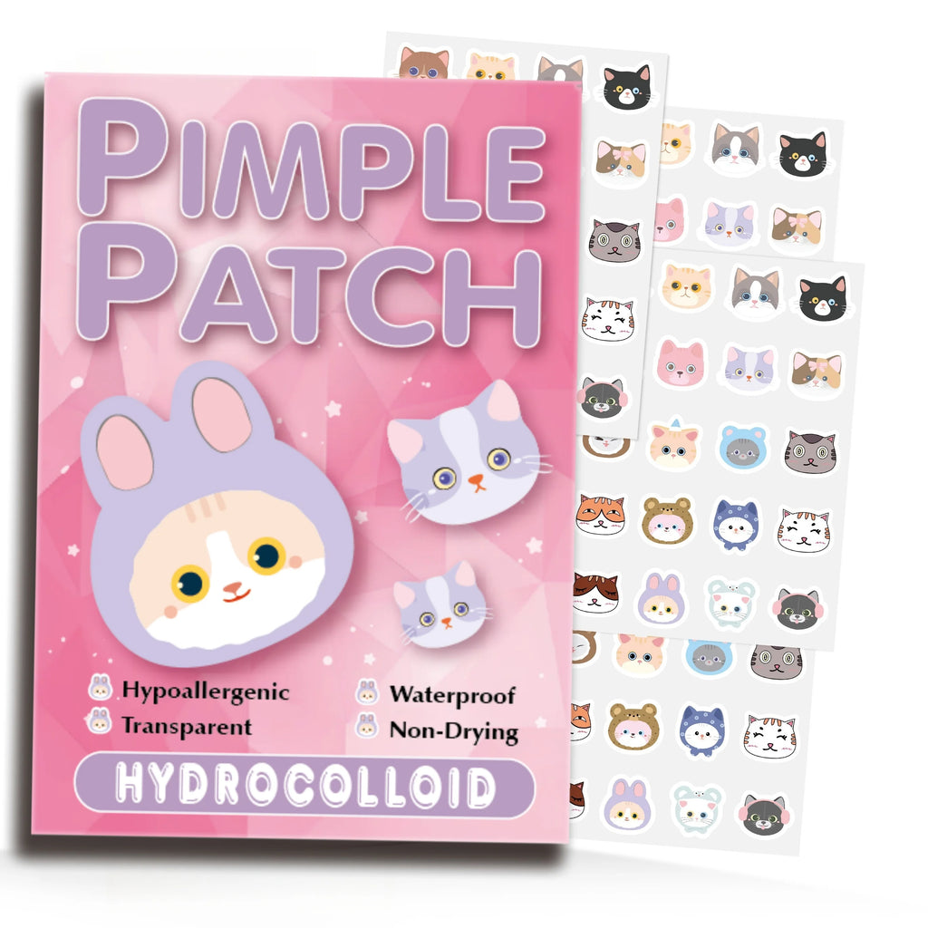 600pcs Cartoon acne patch, cute cat-shaped facial concealer acne patch, safe, non-toxic, Quake