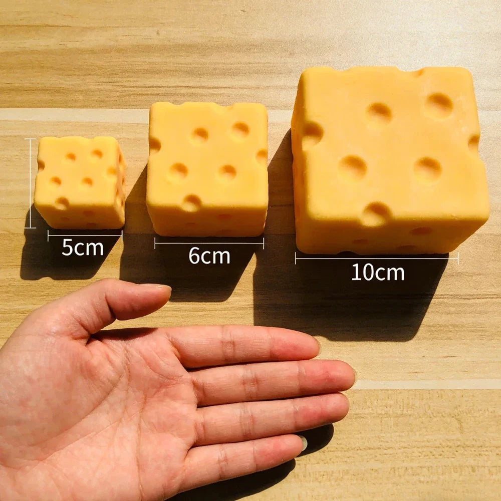 Giant Cheese Squeeze Toy Extra Large Size Cheese Squishy Fidget Toys Slow Rebound Shapeable Venting Ball for Adults Gifts Quake