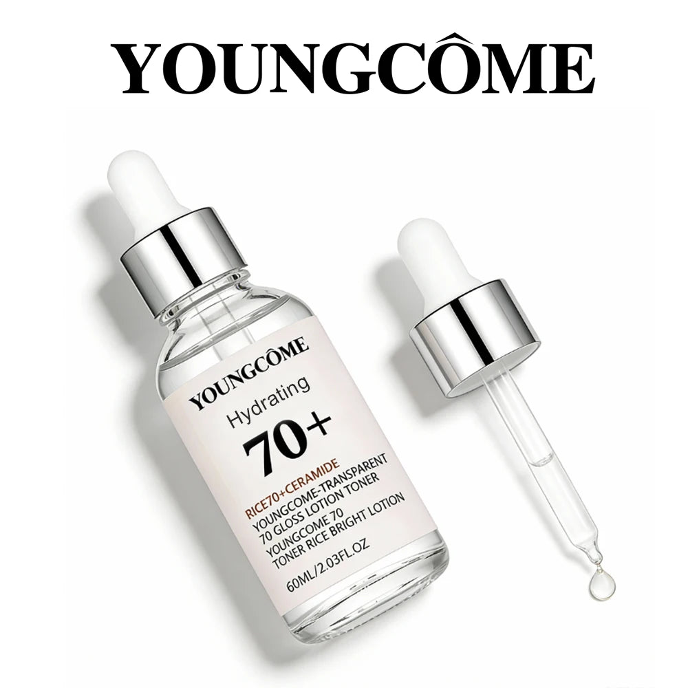 Transparent 70 Gloss Lotion Toner Face Serum Lifting Firm Fade Fine Lines Anti-aging Essence Whitening Brighten Nourish Skin Car Quake