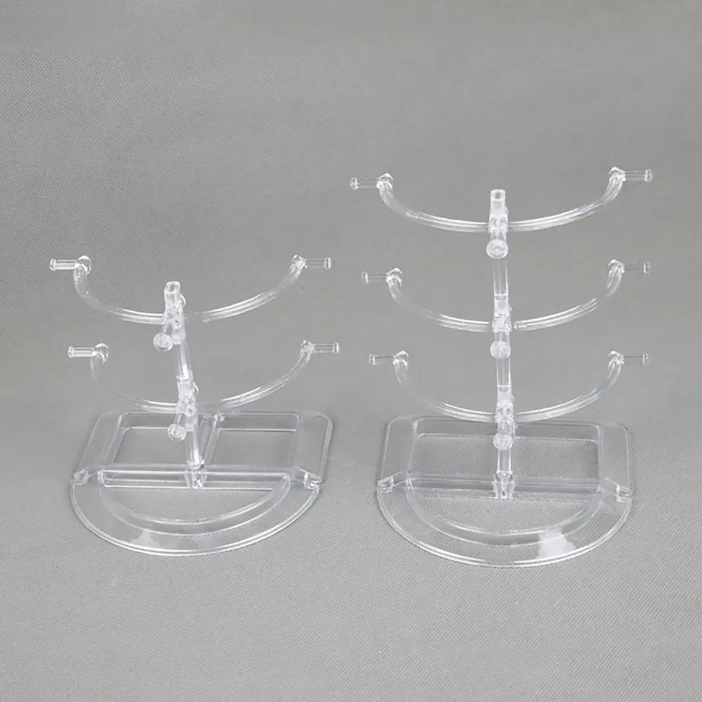 Space Saving Eyeglasses Display Stands Plastic Home Organizer Sunglasses Storage Rack Transparent Multiple Layers Quake