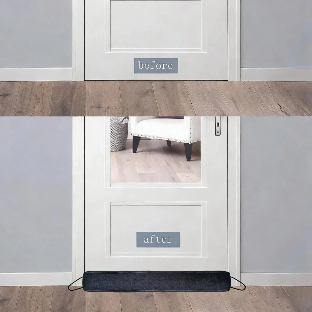 Polyester PP Cotton Door Draft Stopper Heavy Duty Noise Blocker Easy Install for Home Essential Door Seal Quake